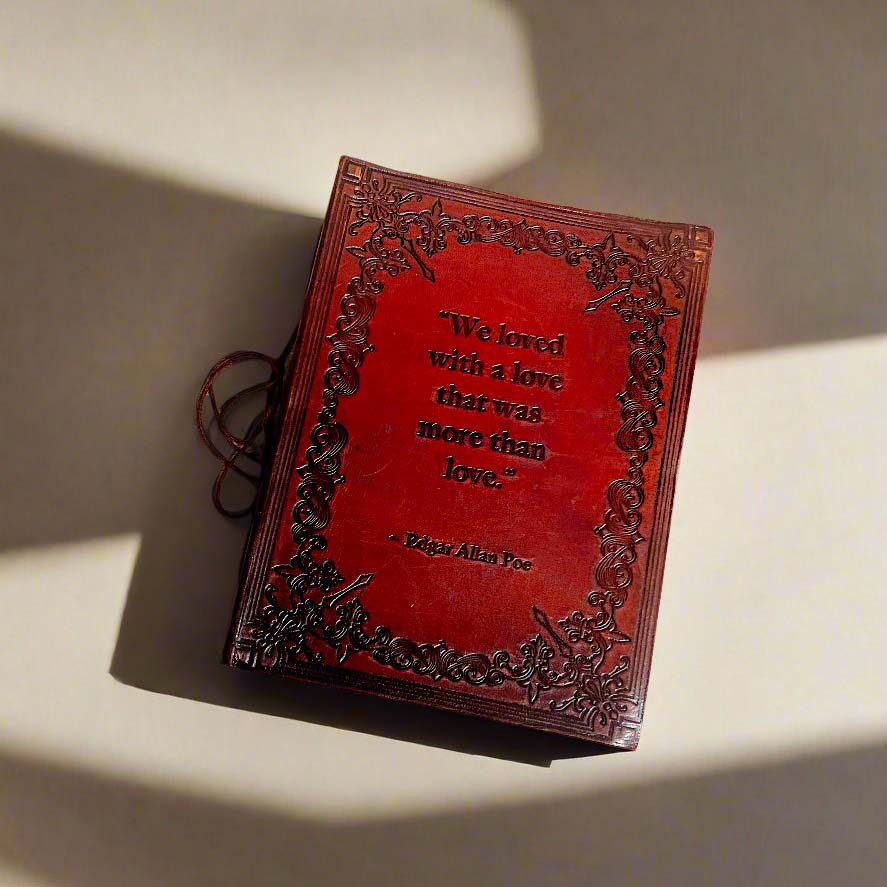 Edgar Allan Poe Leather Journal, A Love More Than Love