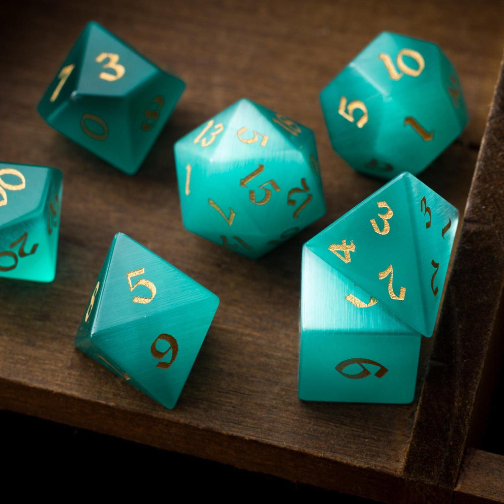 Aquamarine Tide Dice Set