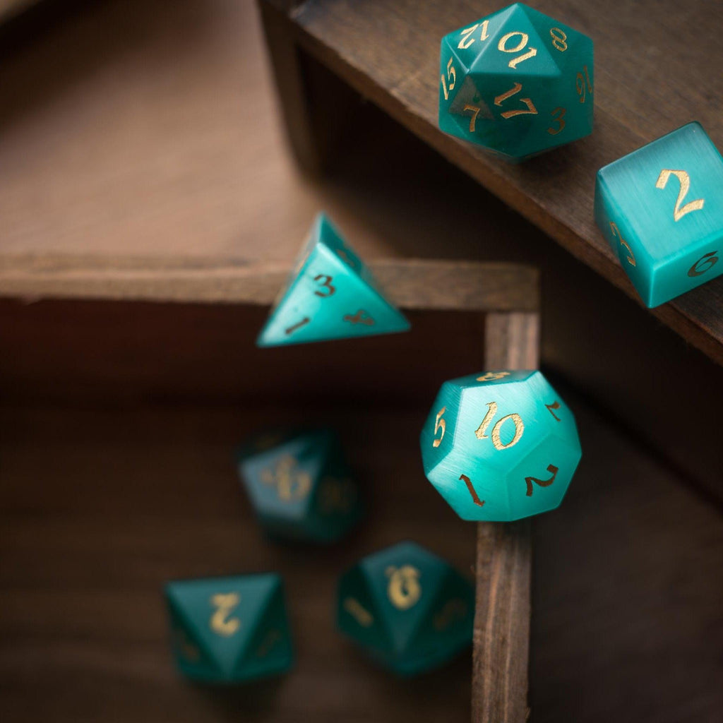 Aquamarine Tide Dice Set