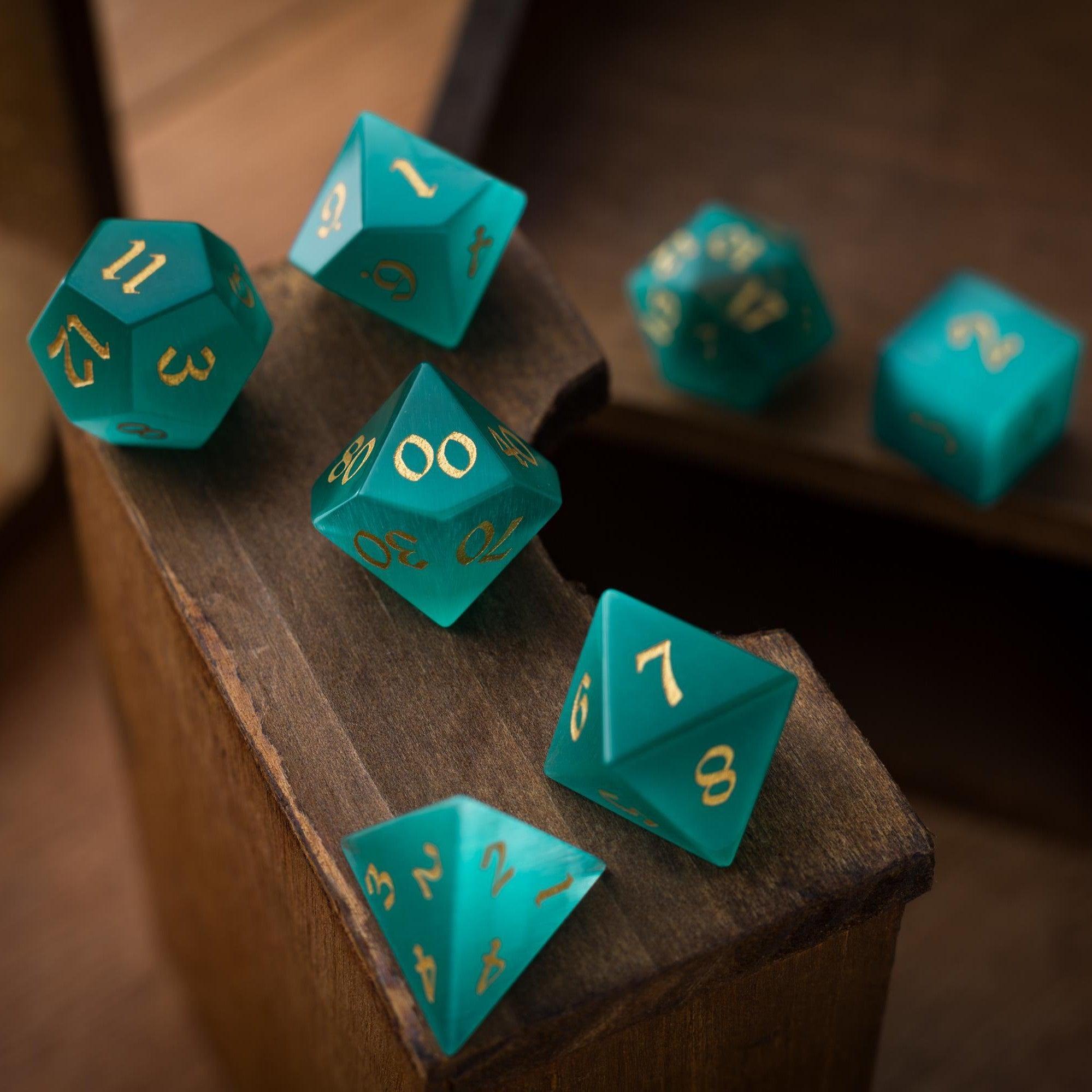 Aquamarine Tide Dice Set