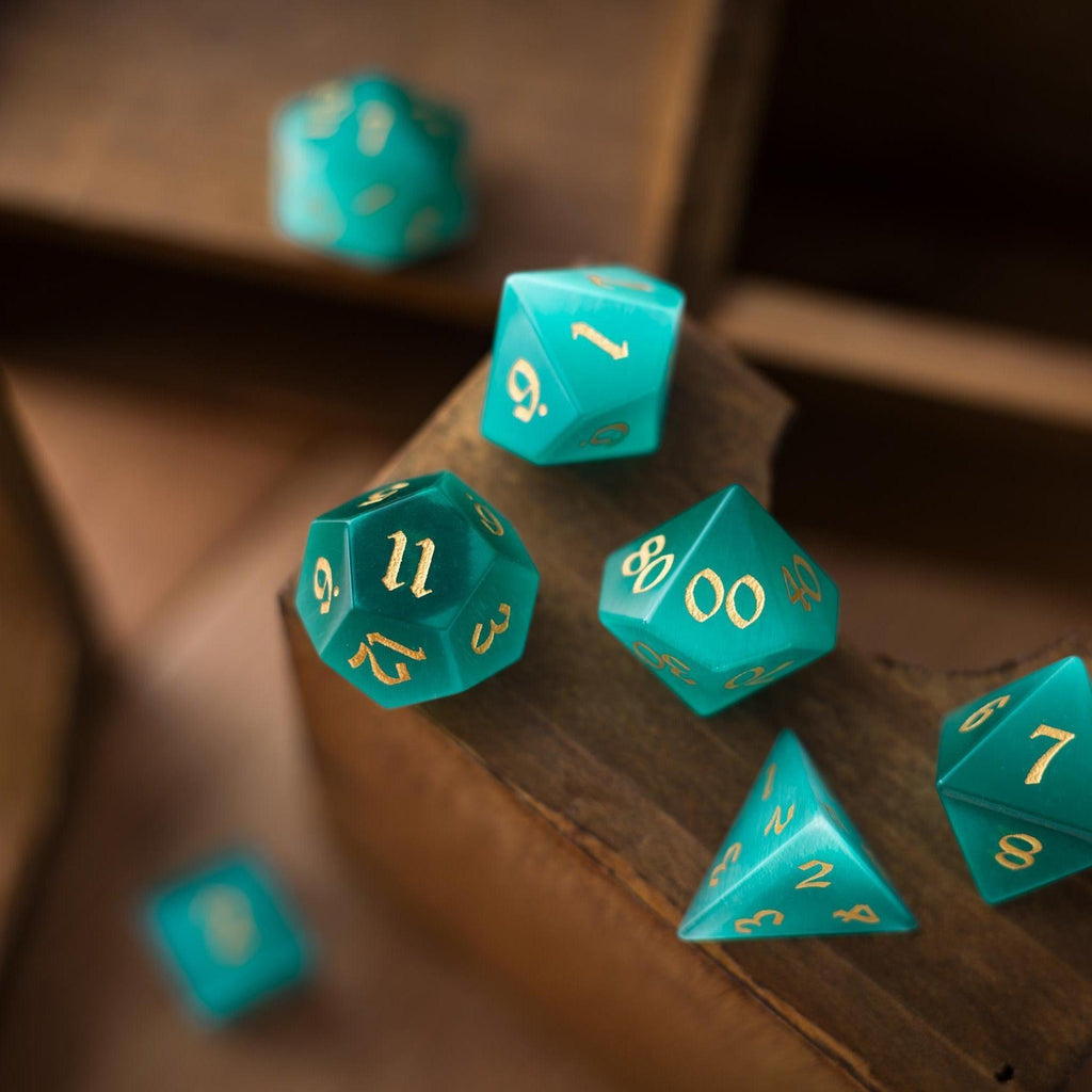 Aquamarine Tide Dice Set