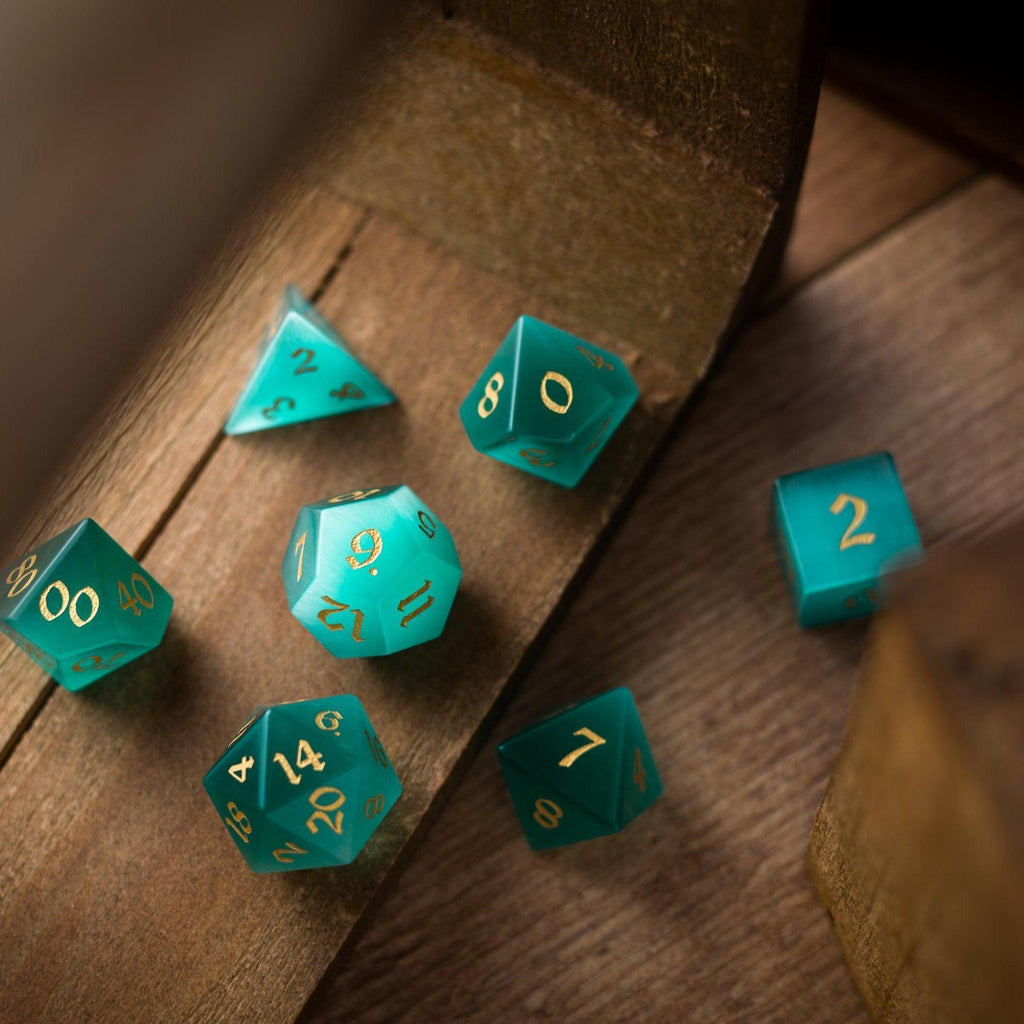Aquamarine Tide Dice Set
