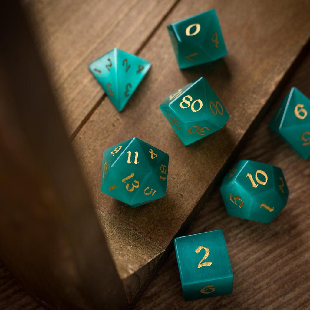 Aquamarine Tide Dice Set