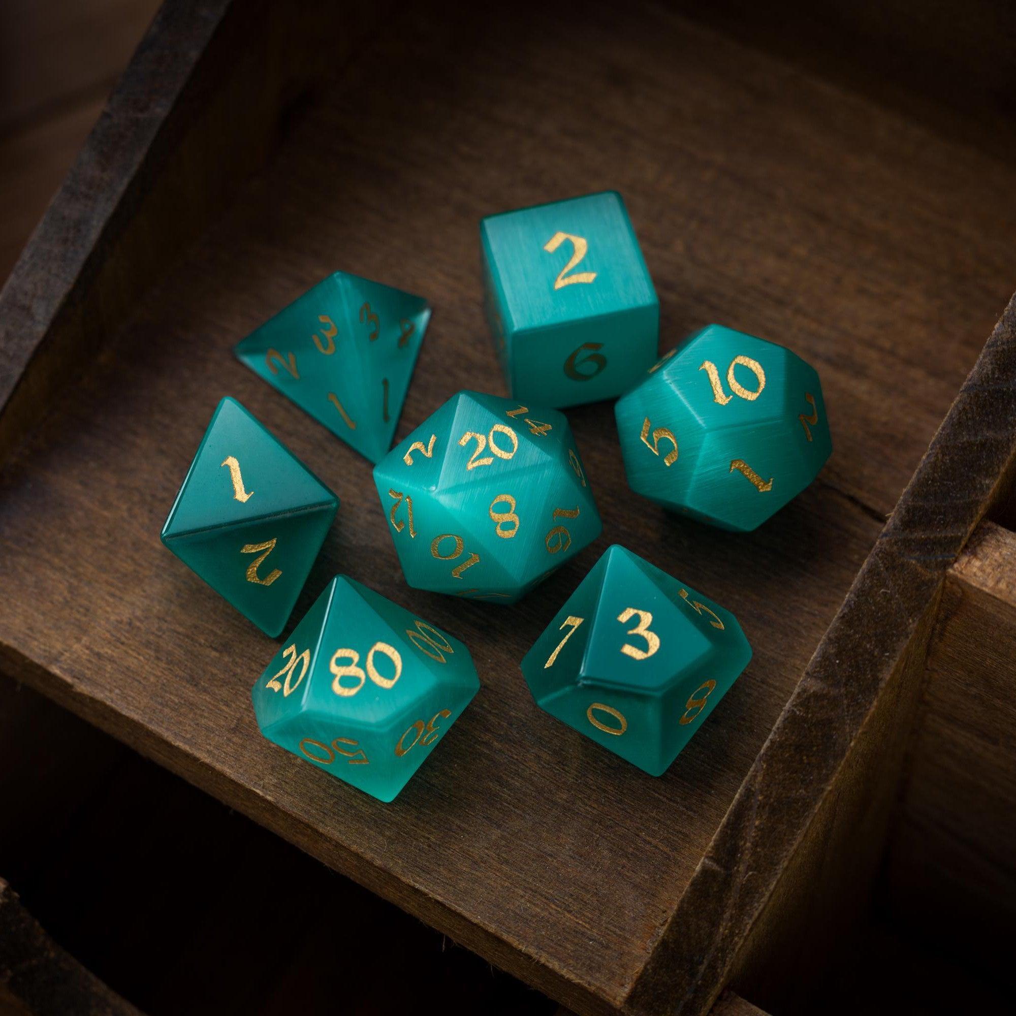 Aquamarine Tide Dice Set