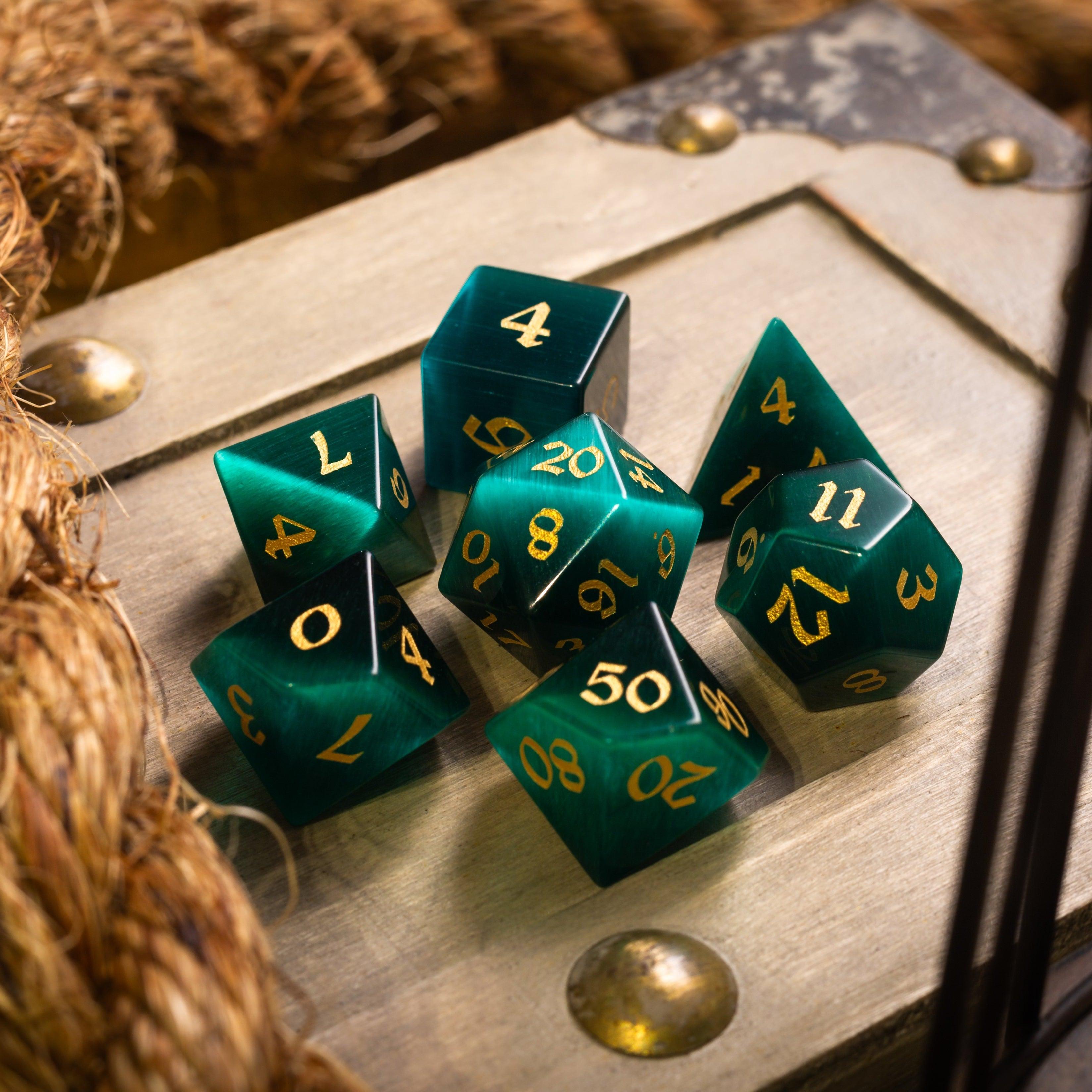 Deep Forest Dice Set