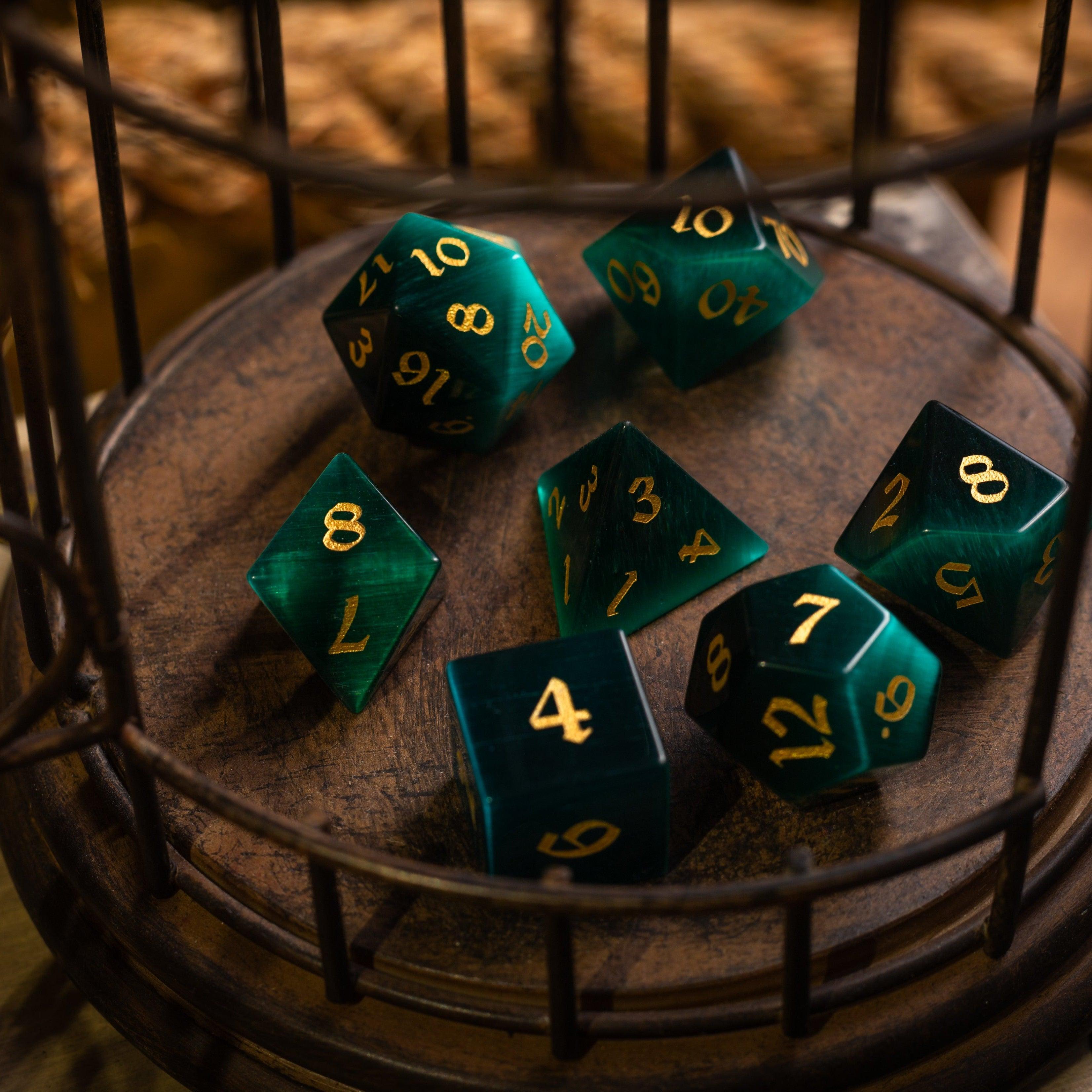 Deep Forest Dice Set
