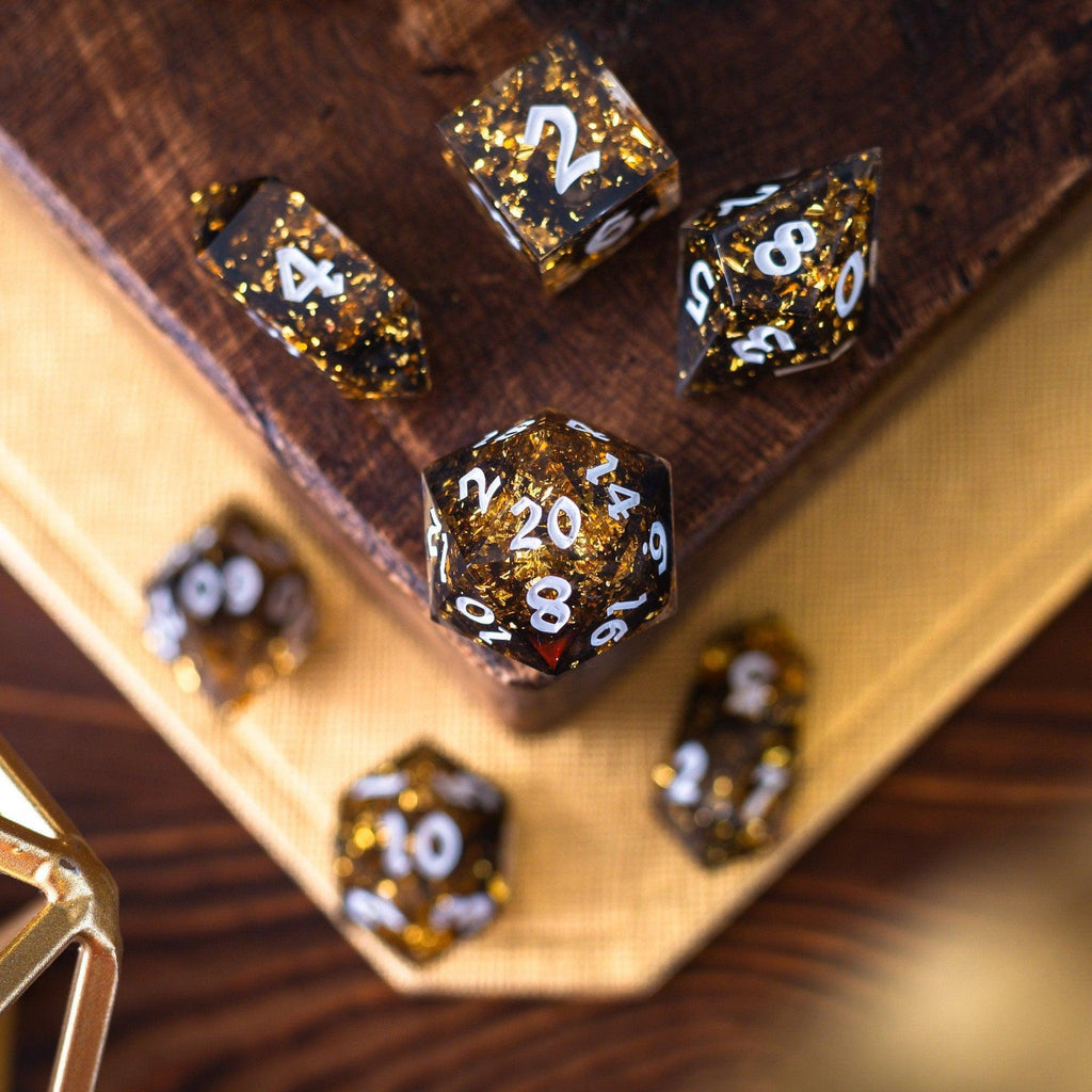 Solid Gold Dice Set