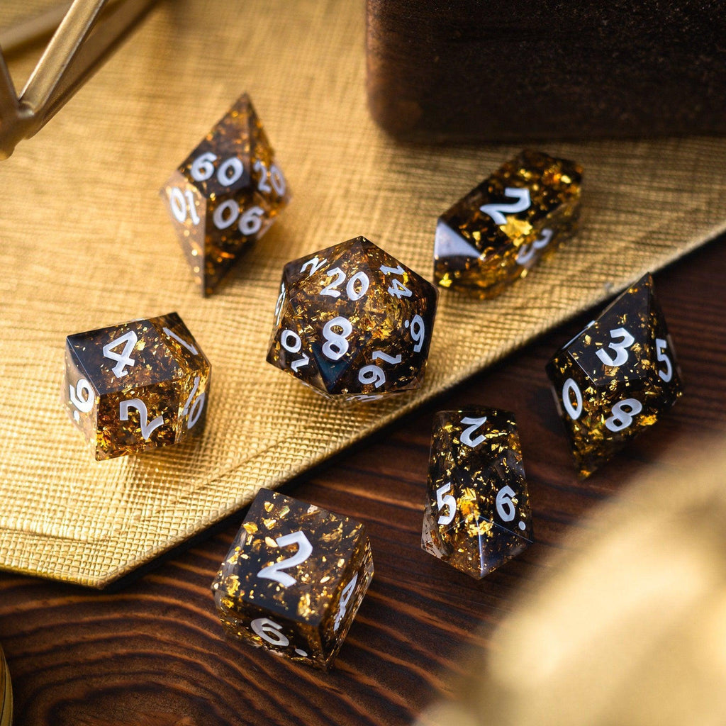 Solid Gold Dice Set