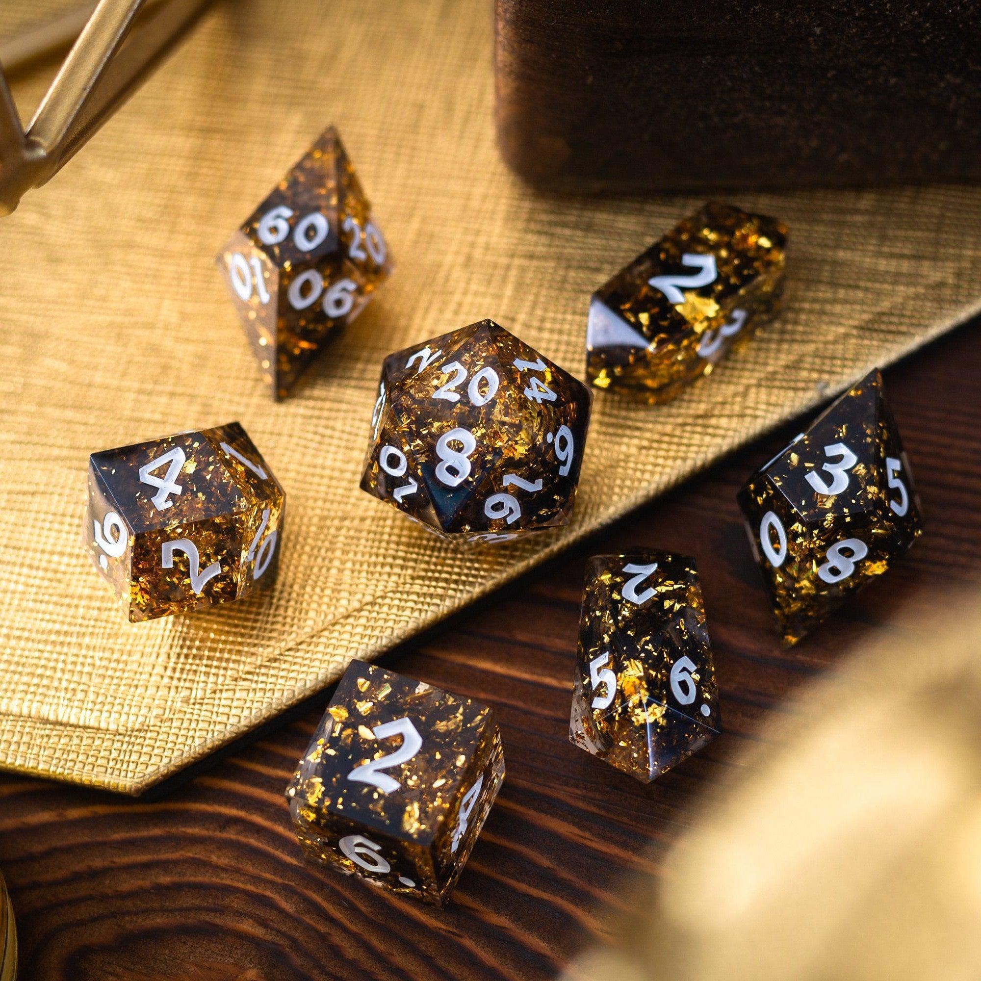 Solid Gold Dice Set
