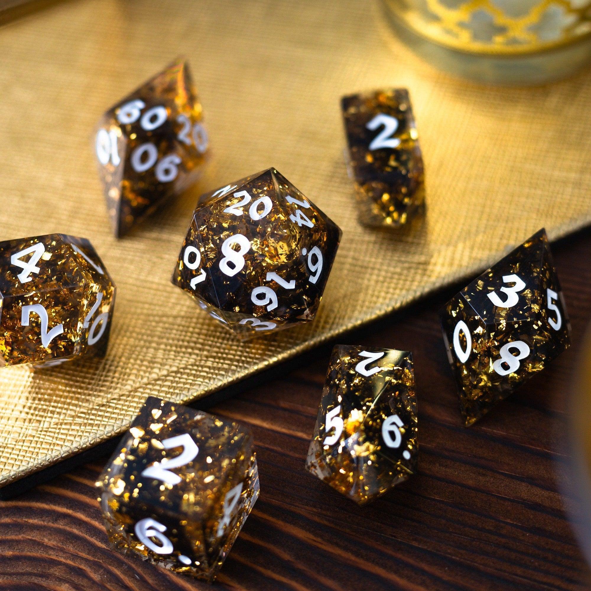 Solid Gold Dice Set