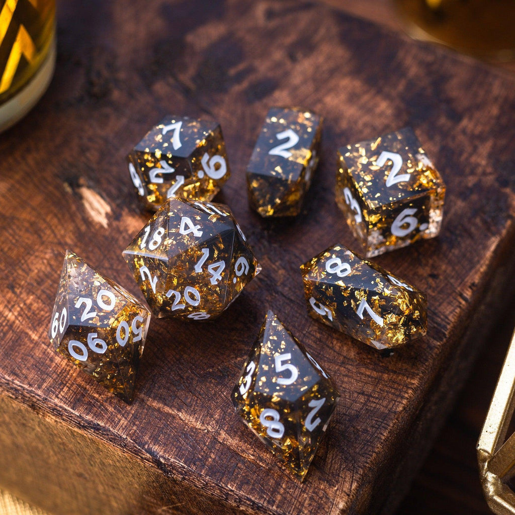 Solid Gold Dice Set