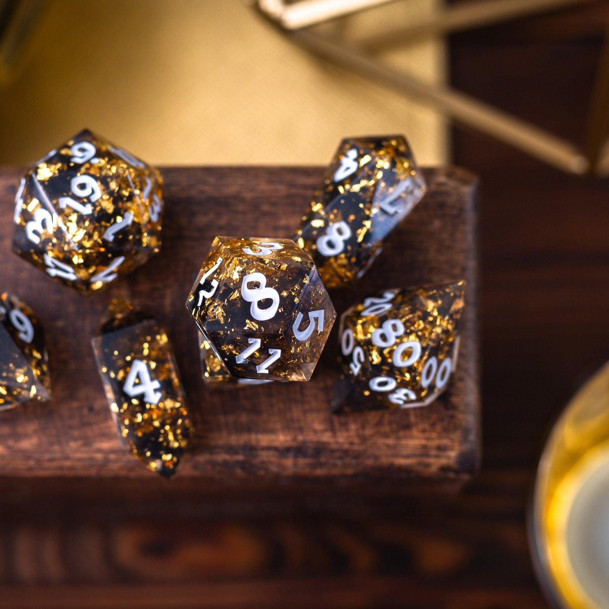 Solid Gold Dice Set