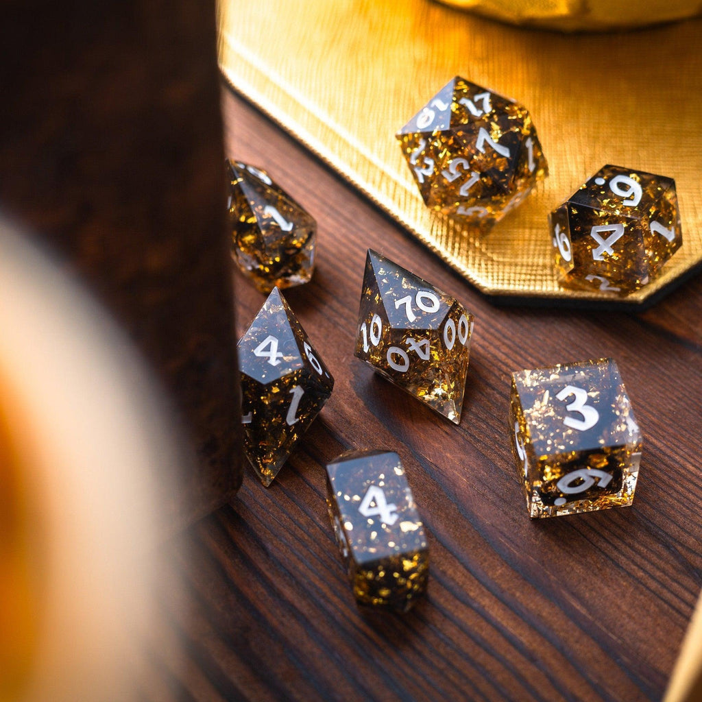 Solid Gold Dice Set