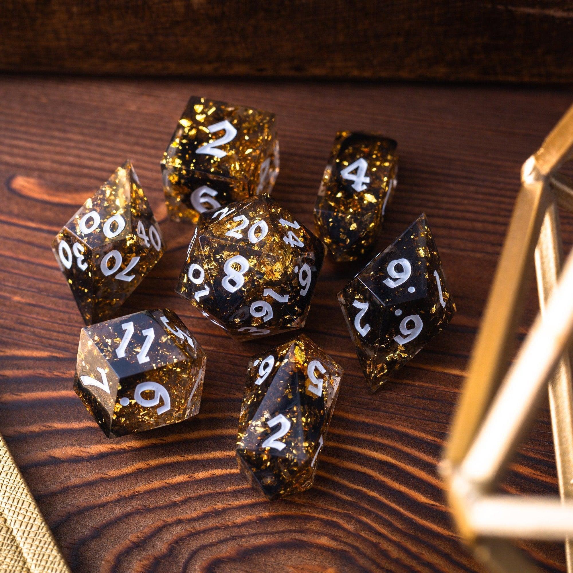 Solid Gold Dice Set