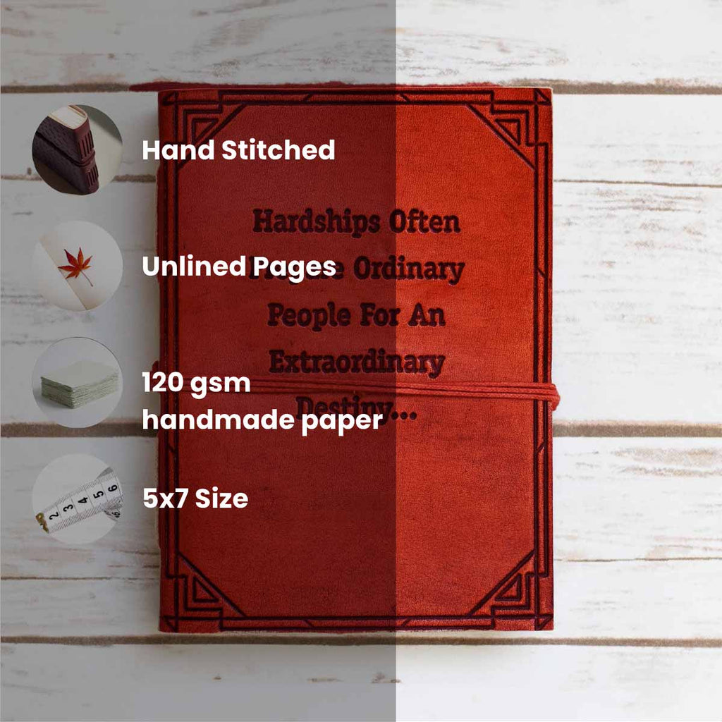 C.S. Lewis Quote Leather Journal, 7x5