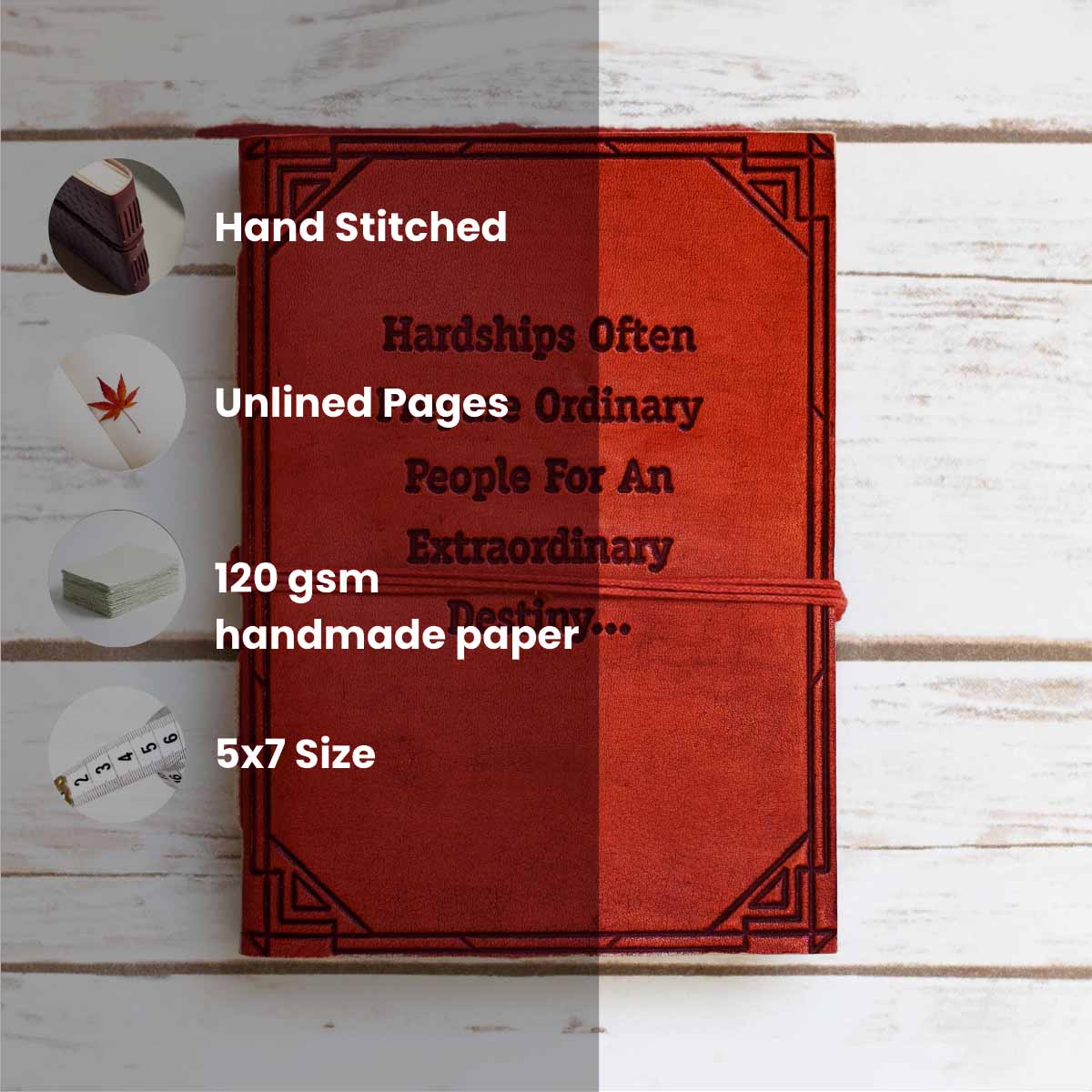C.S. Lewis Quote Leather Journal, 7x5