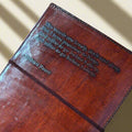 Robert Frost Refillable Leather Journal, The Woods Are Lovely
