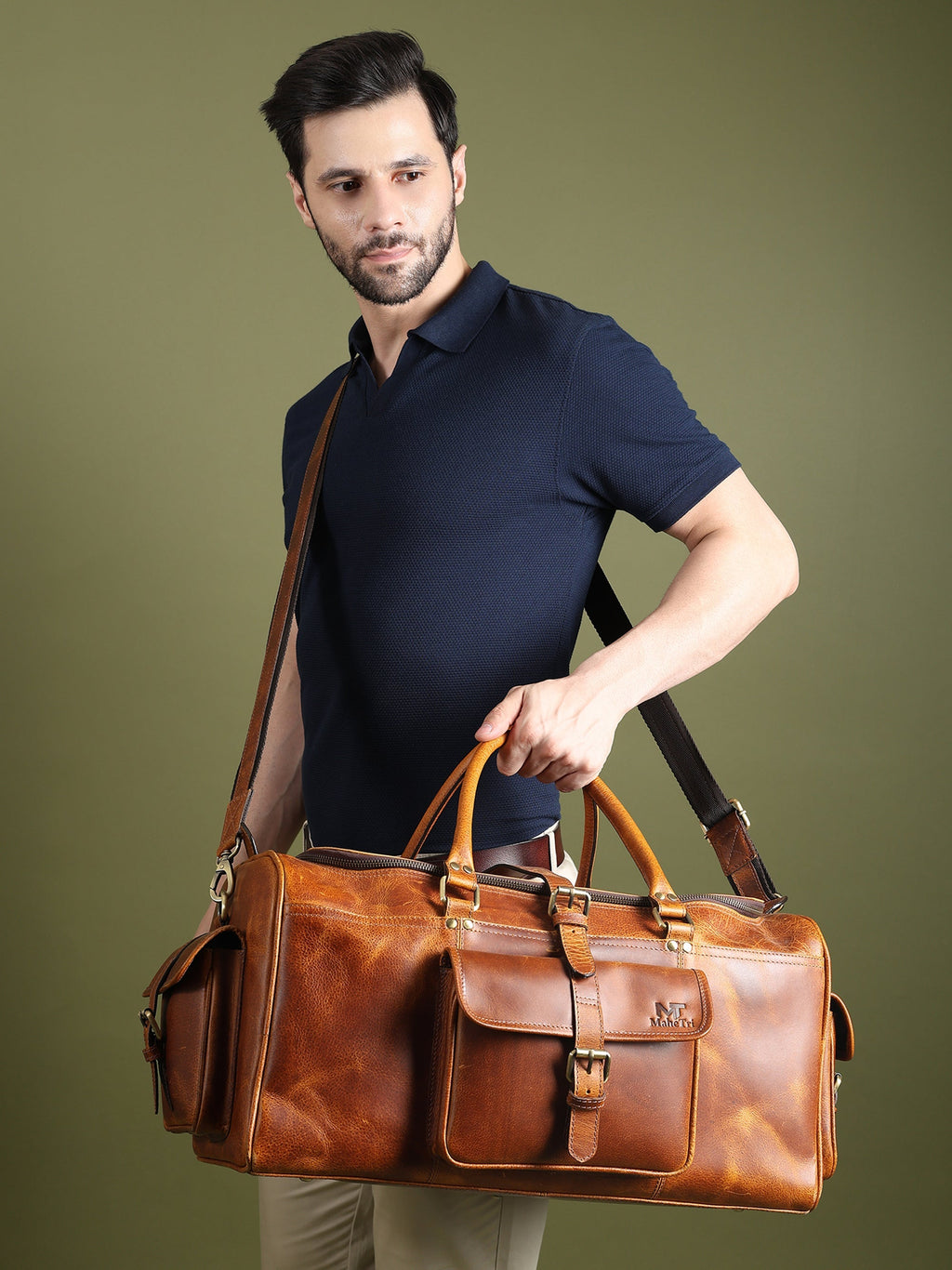 Berlin Leather Weekender Duffle