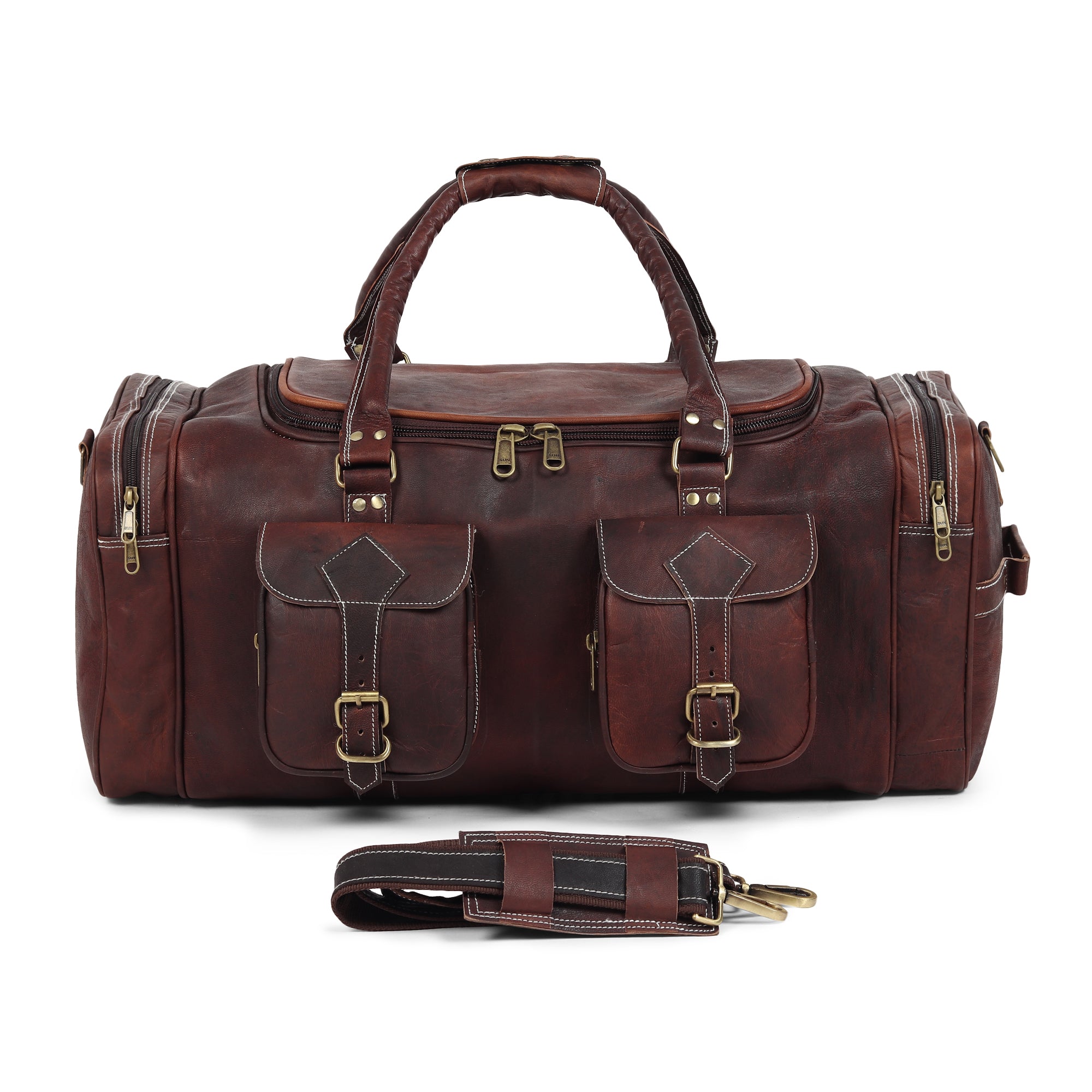 Vintage Dark Brown Traveller Duffle