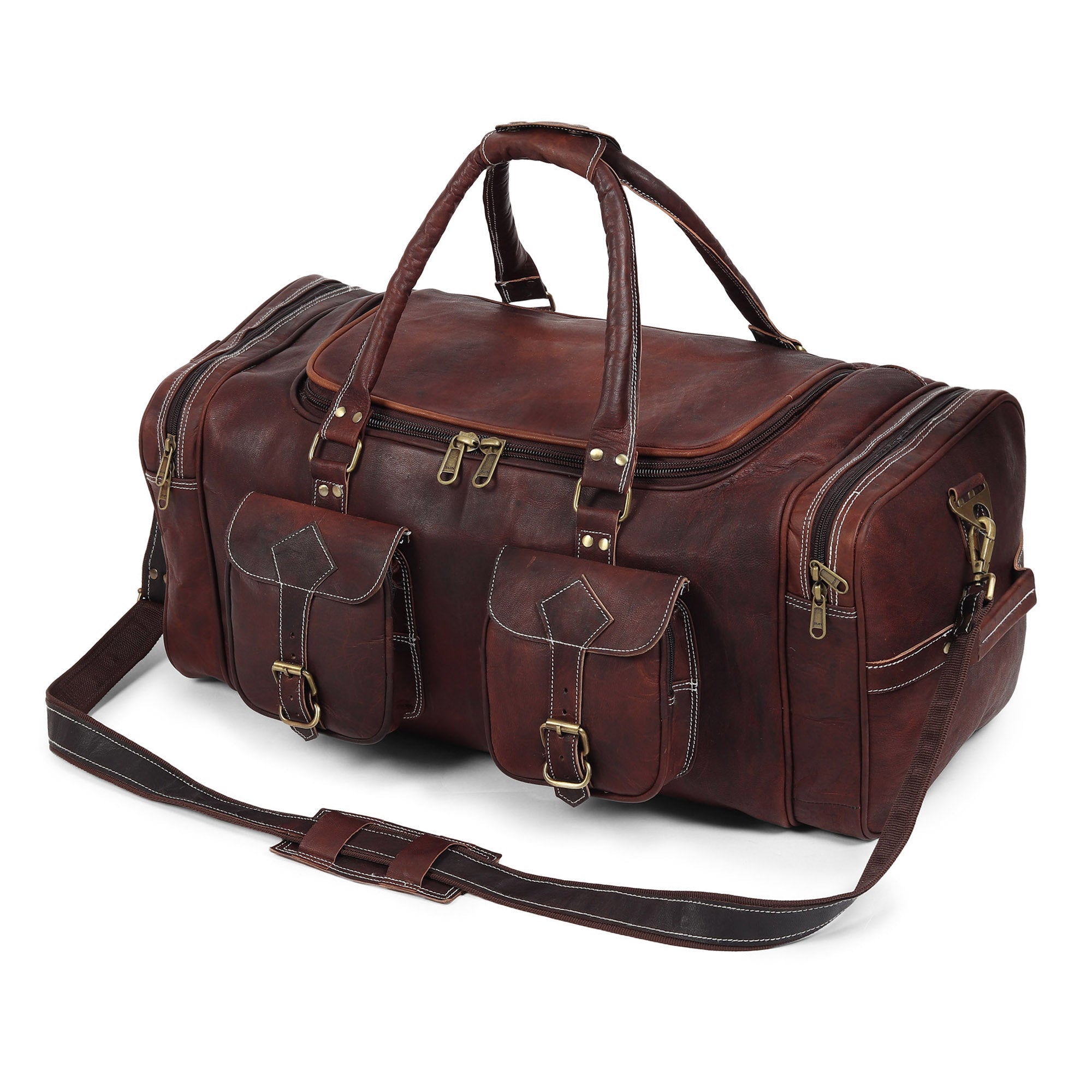 Vintage Dark Brown Traveller Duffle