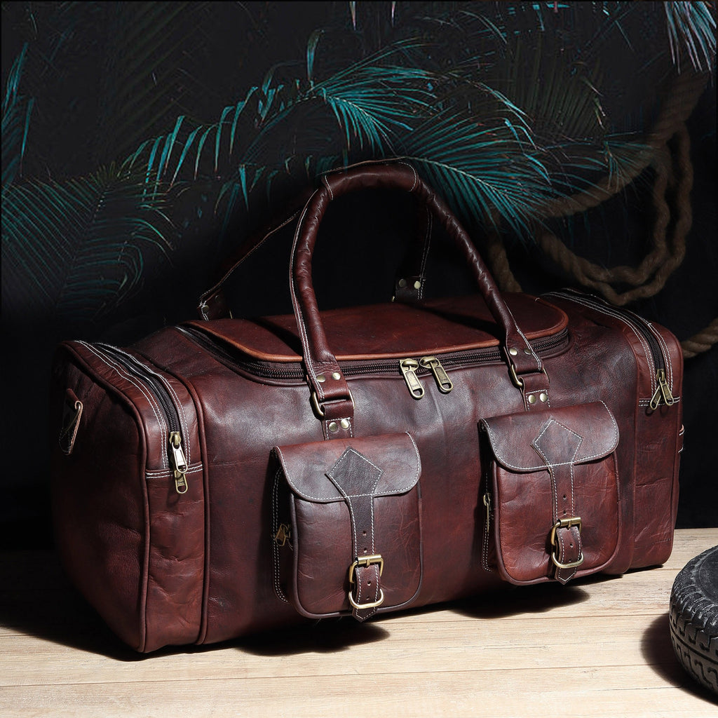 Vintage Dark Brown Traveller Duffle