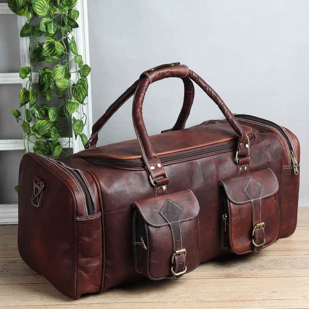 Vintage Dark Brown Traveller Duffle