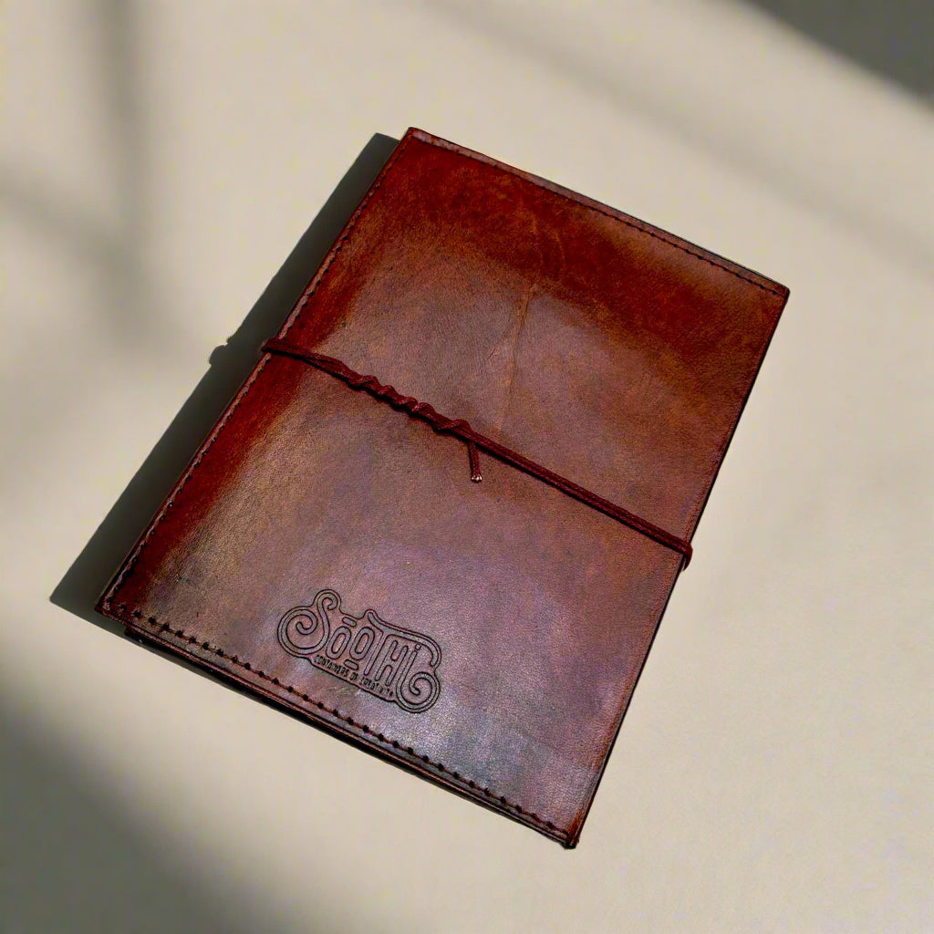 Robert Frost Refillable Leather Journal, The Woods Are Lovely
