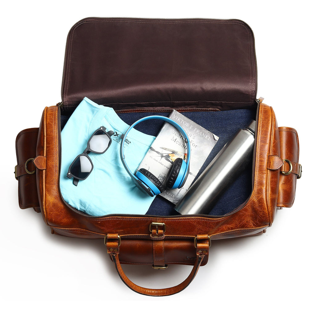 Berlin Leather Weekender Duffle
