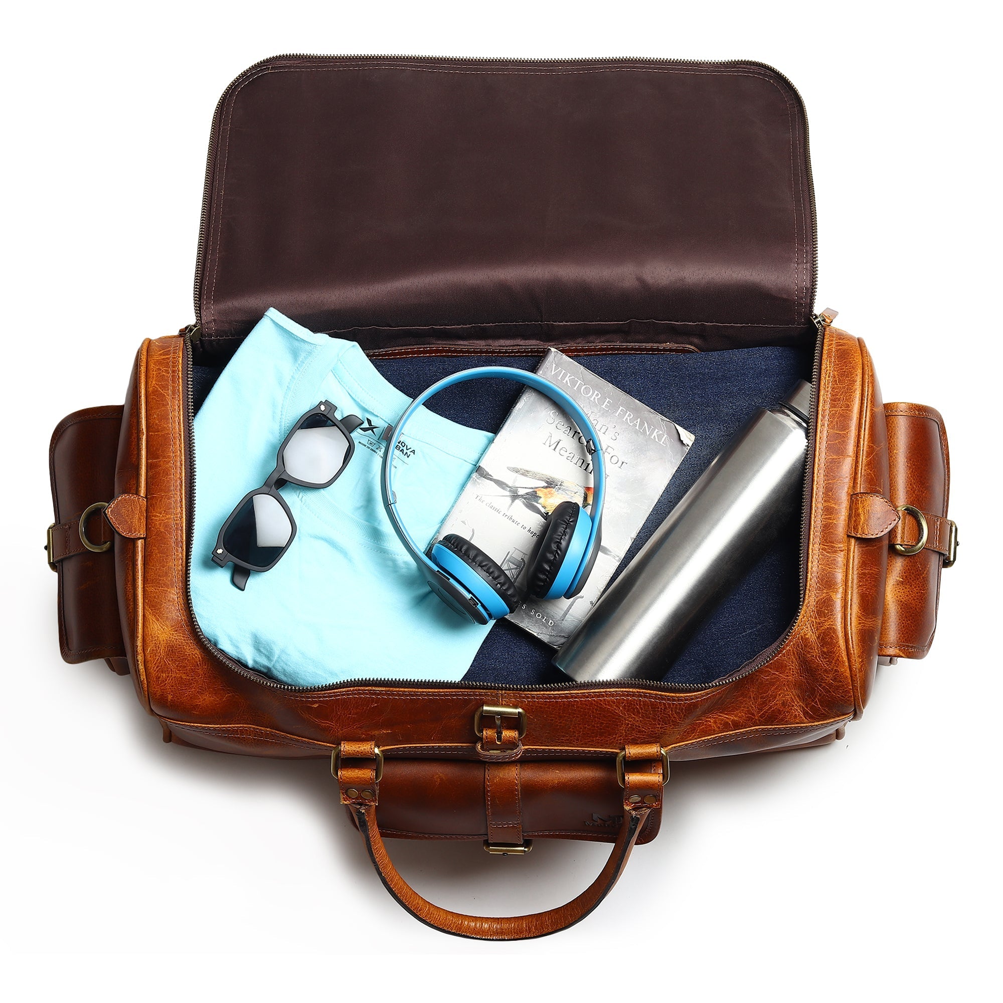 Berlin Leather Weekender Duffle