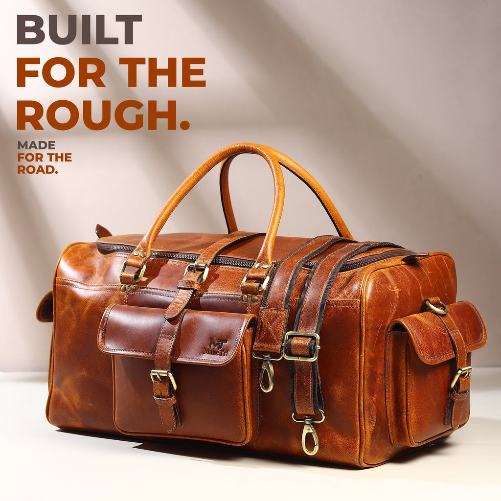 Berlin Leather Weekender Duffle