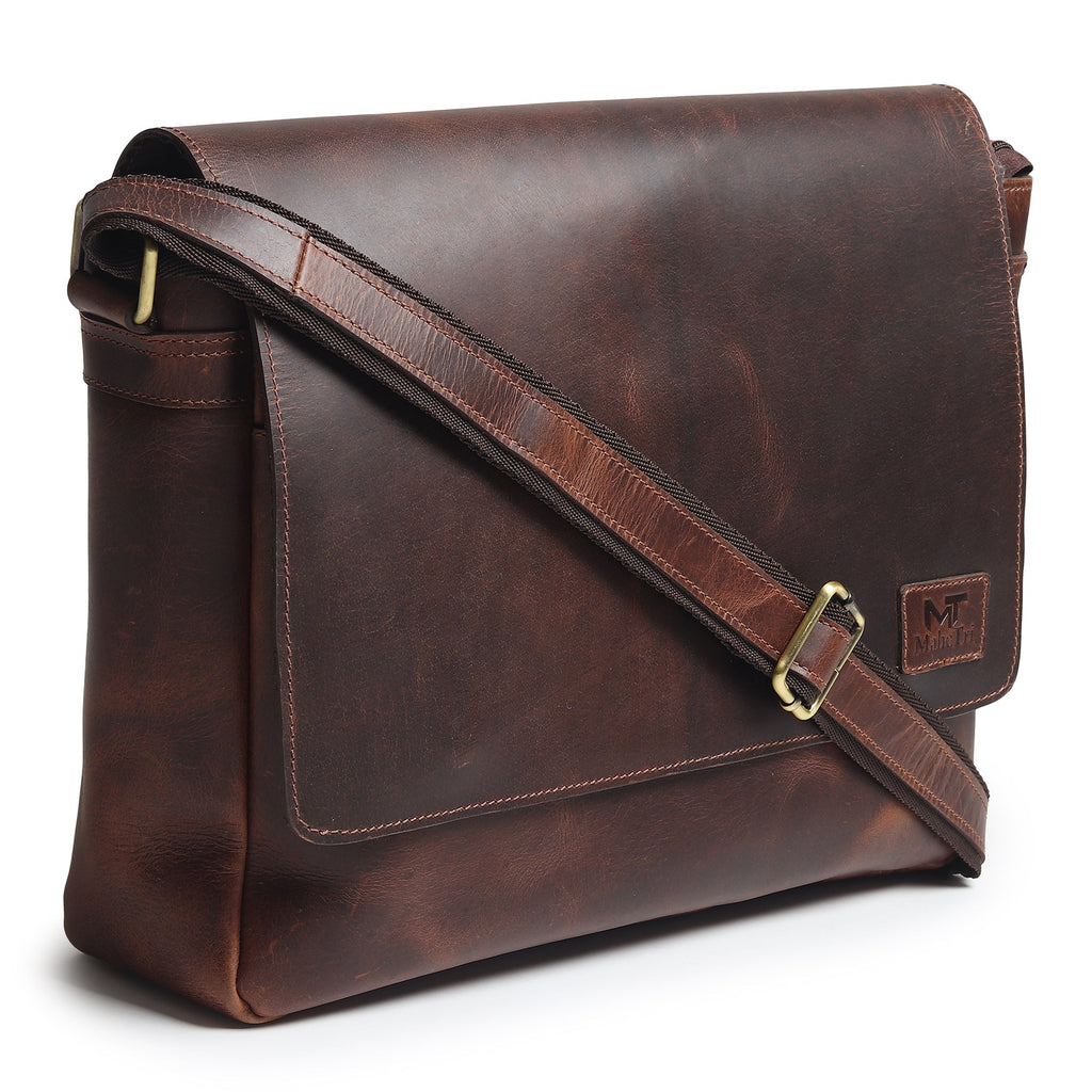 Sitka Leather Laptop Messenger