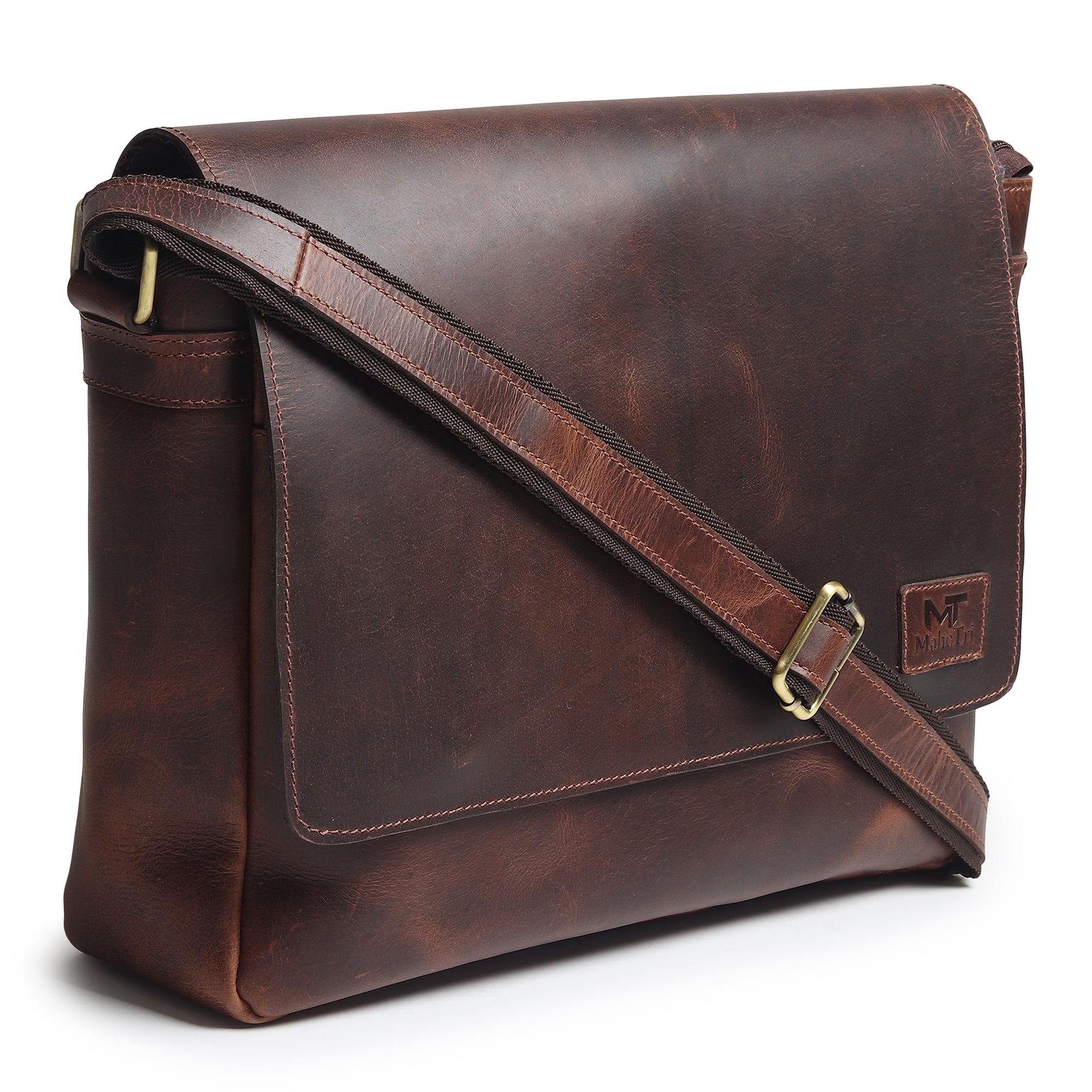 Sitka Leather Laptop Messenger