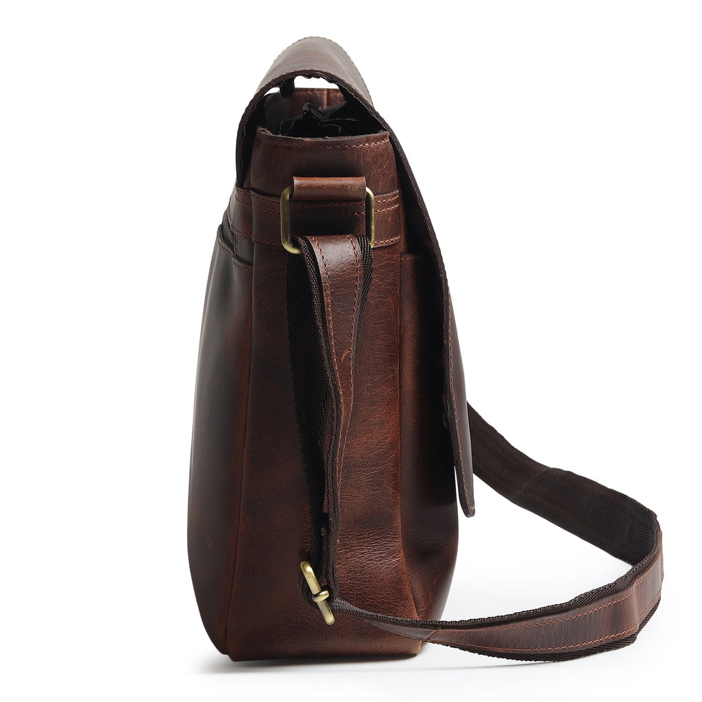Sitka Leather Laptop Messenger