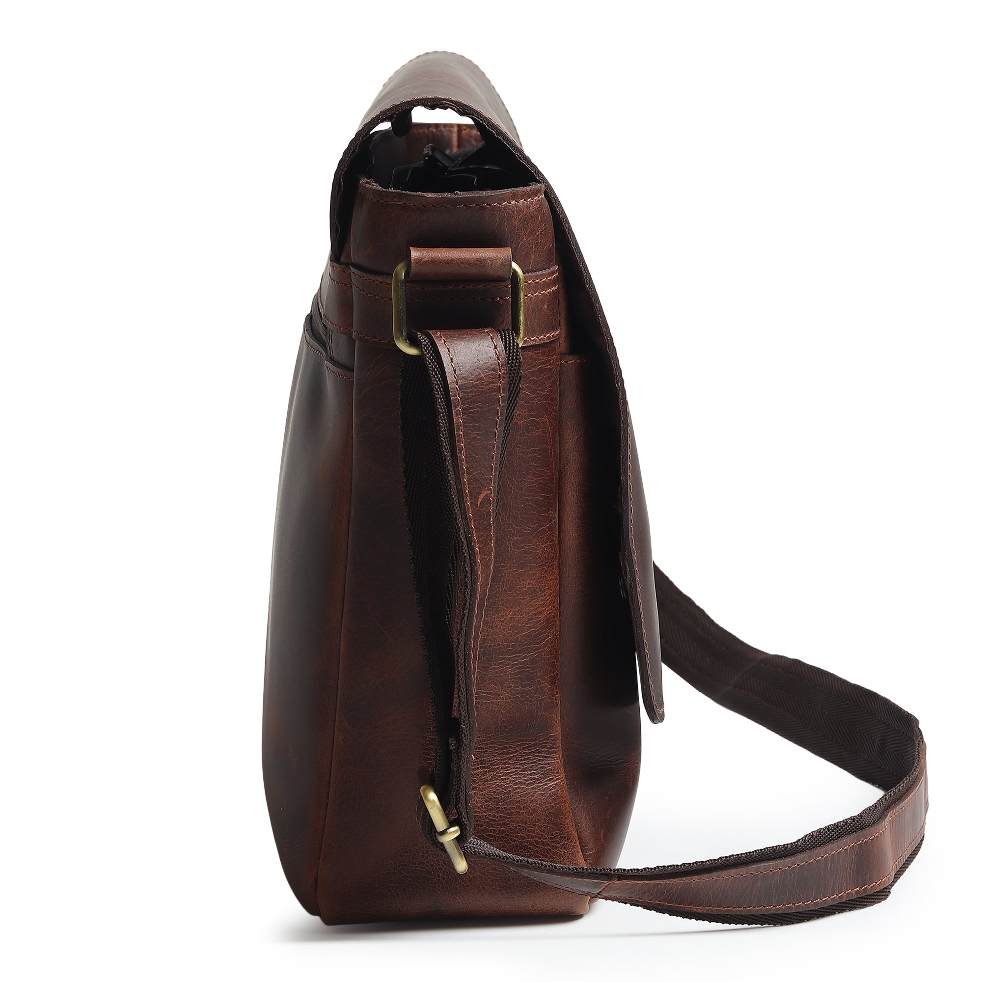 Sitka Leather Laptop Messenger