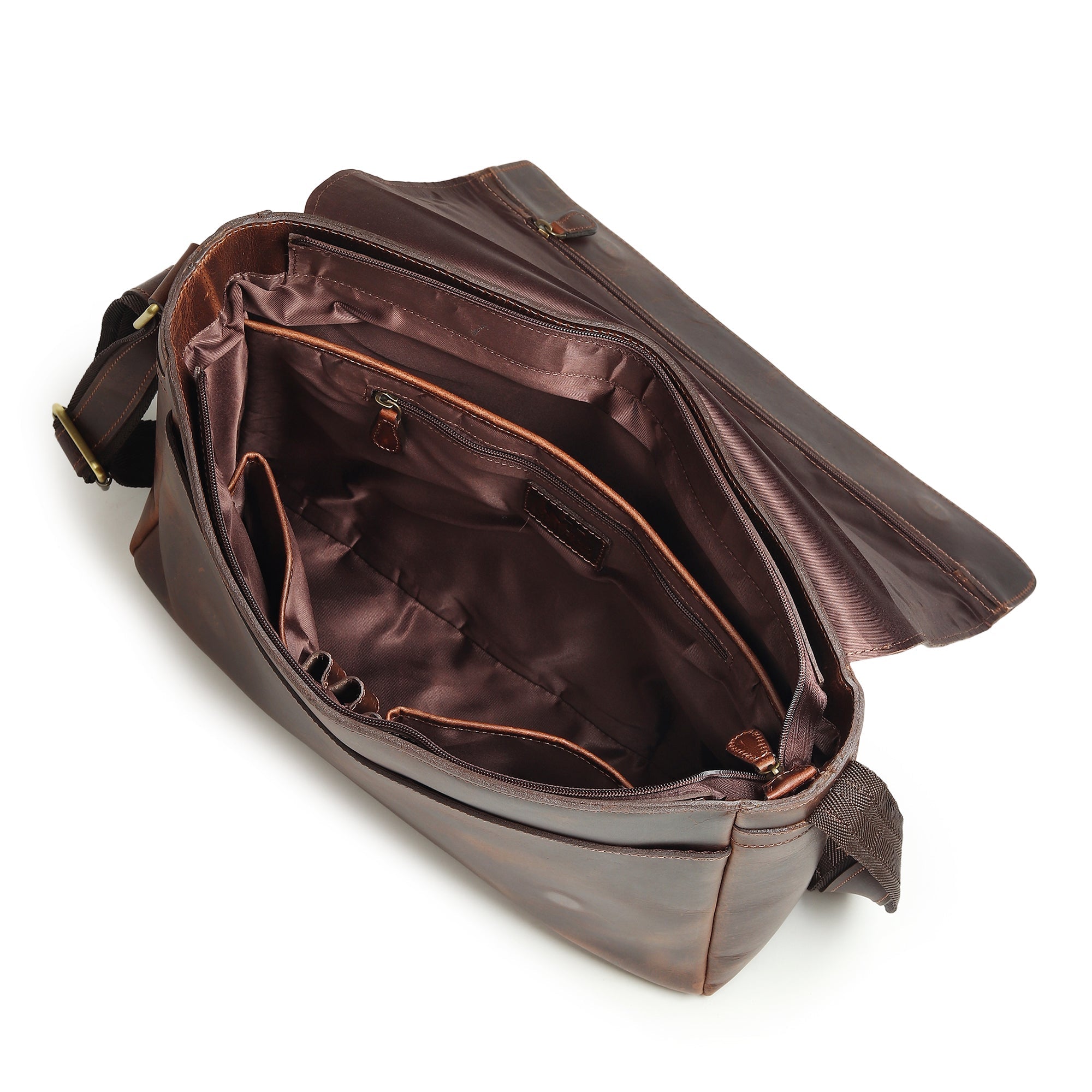 Sitka Leather Laptop Messenger