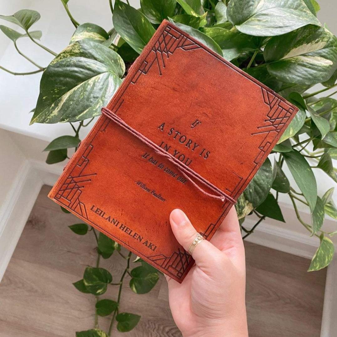 If A Story Handmade Leather Journal
