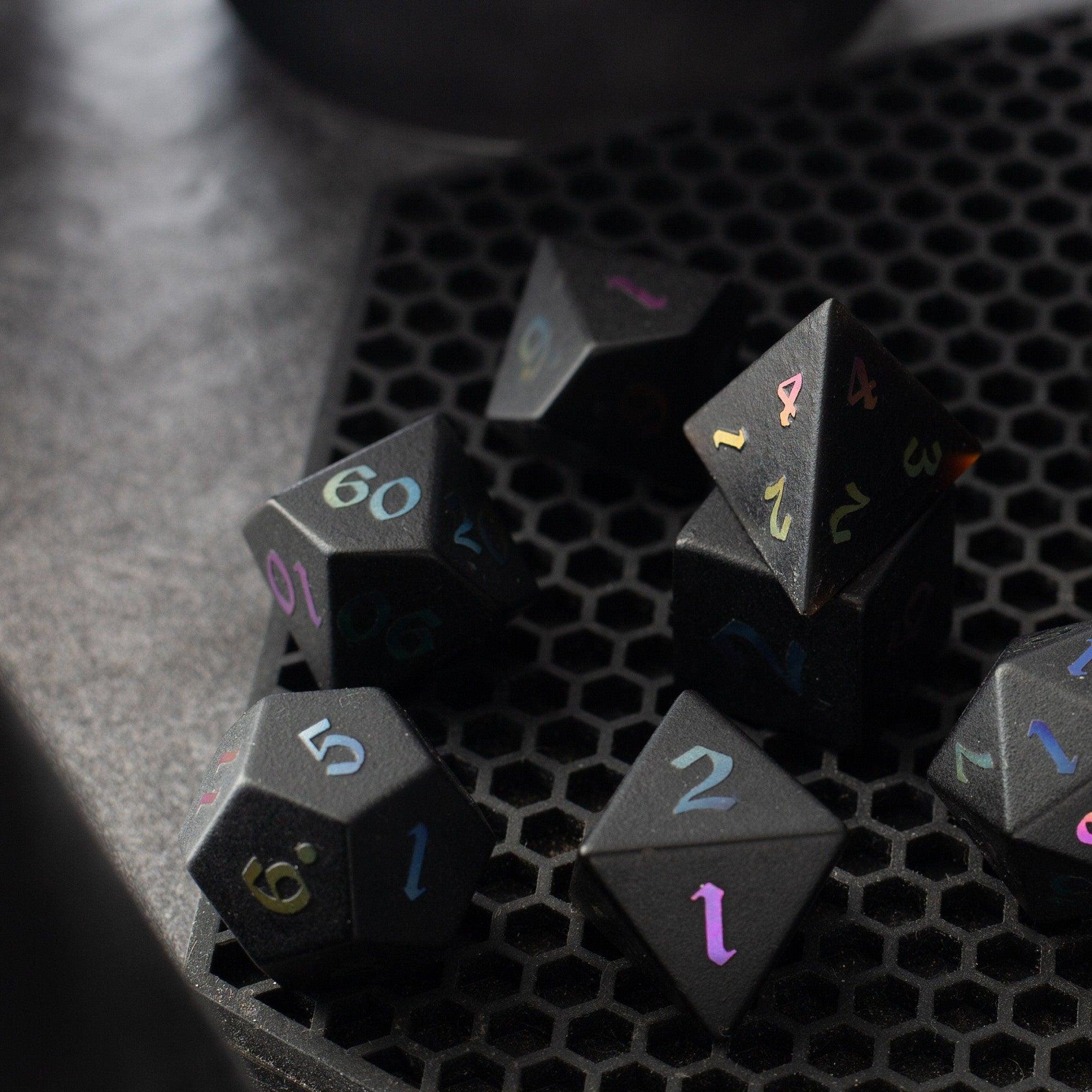 Inkfall Obsidian Dice Set