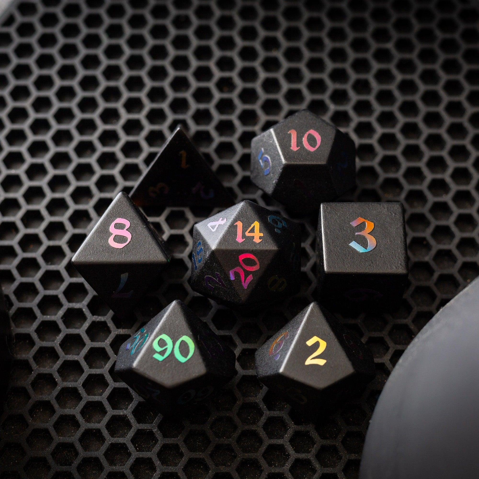 Inkfall Obsidian Dice Set