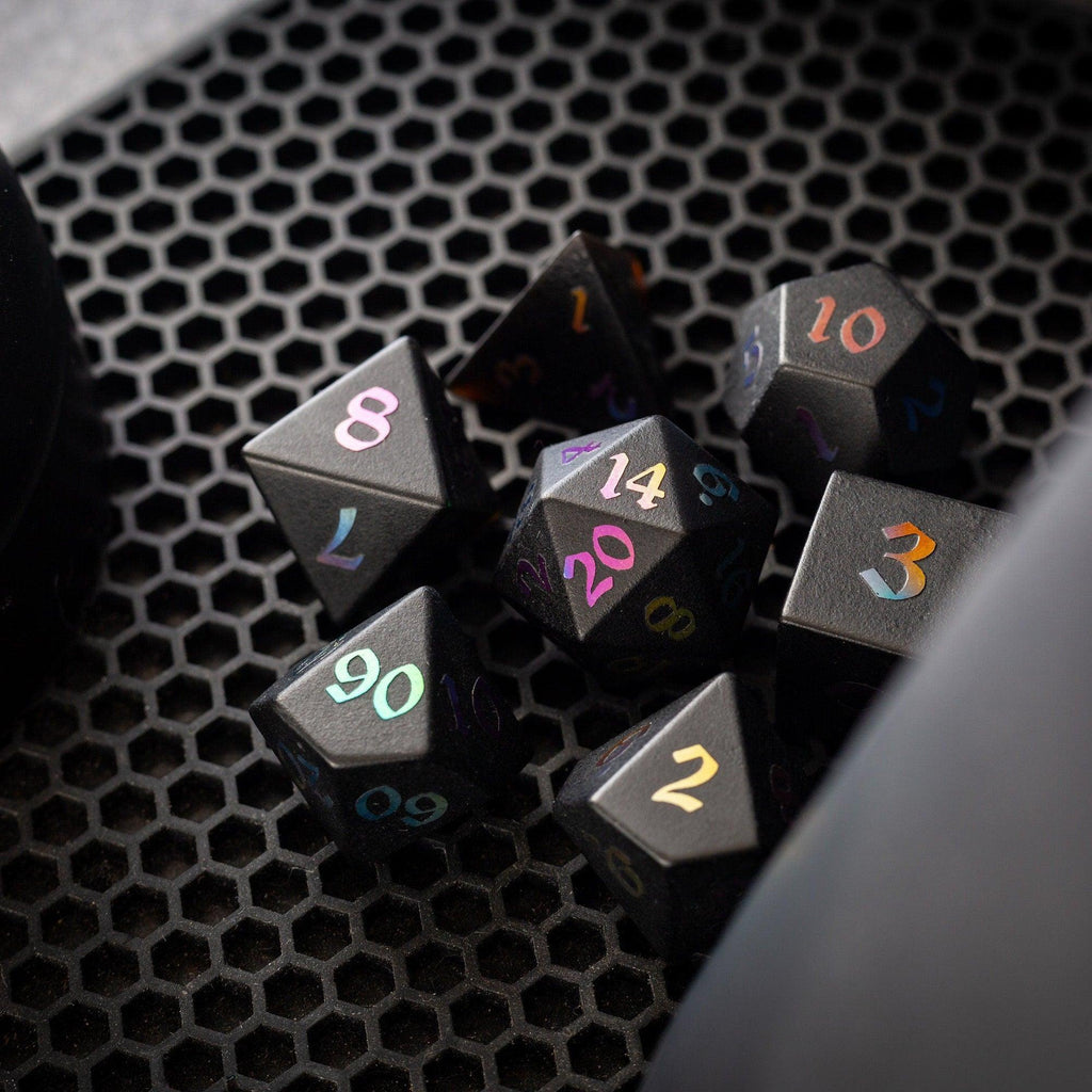 Inkfall Obsidian Dice Set