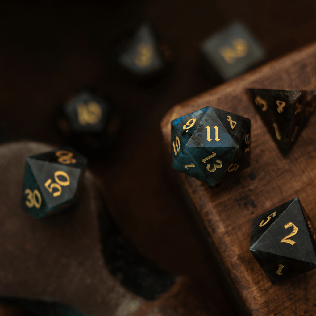Labradorite Dice Set