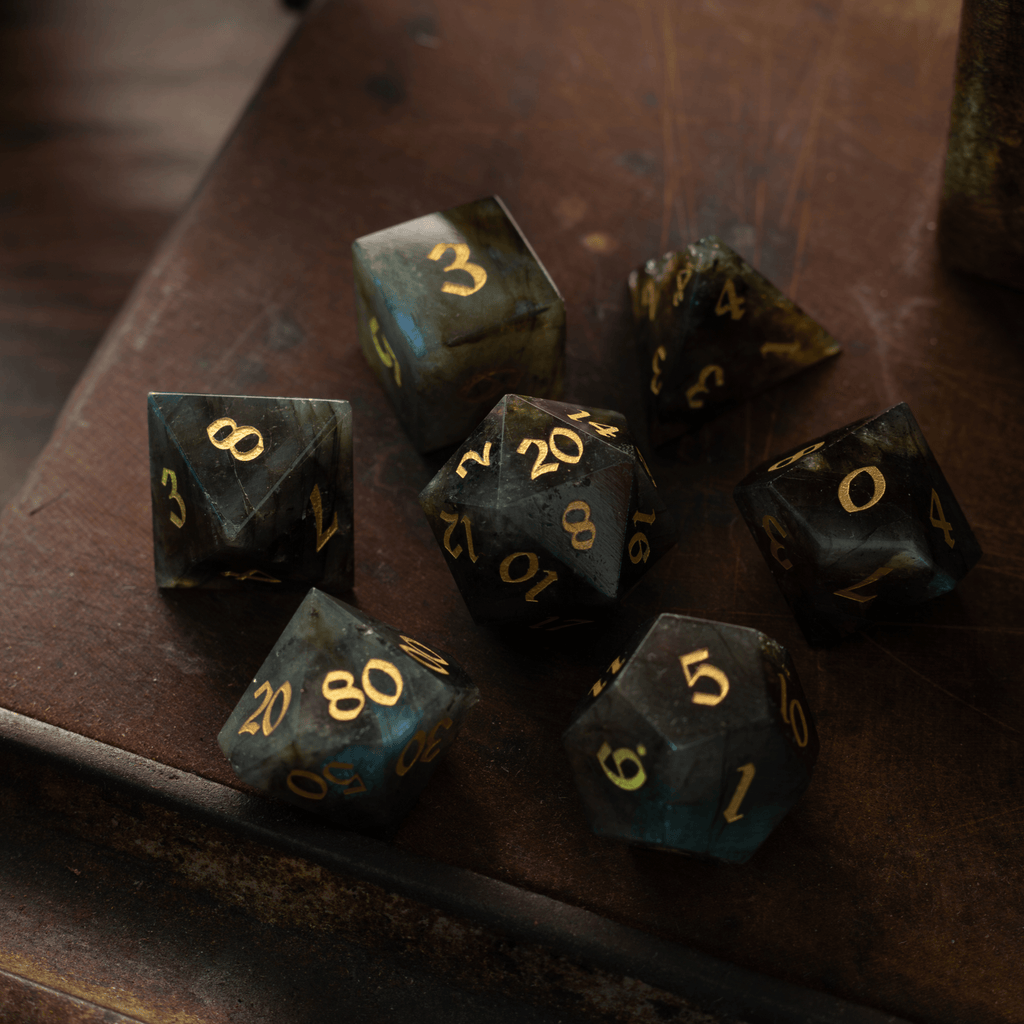 Labradorite Dice Set