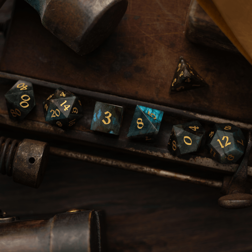 Labradorite Dice Set