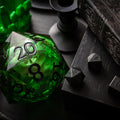 Chonk Skull d20, Green (95mm)