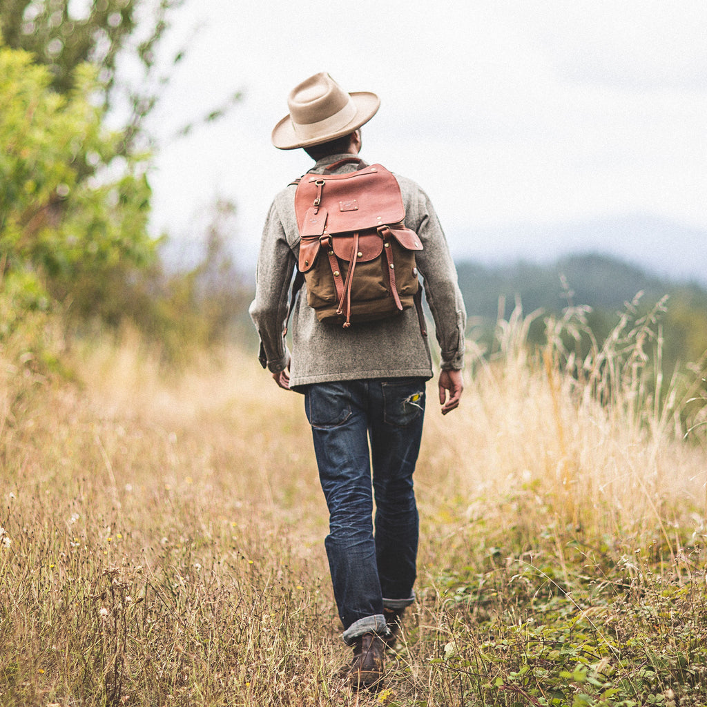 Lennon Canvas and Leather Backpack