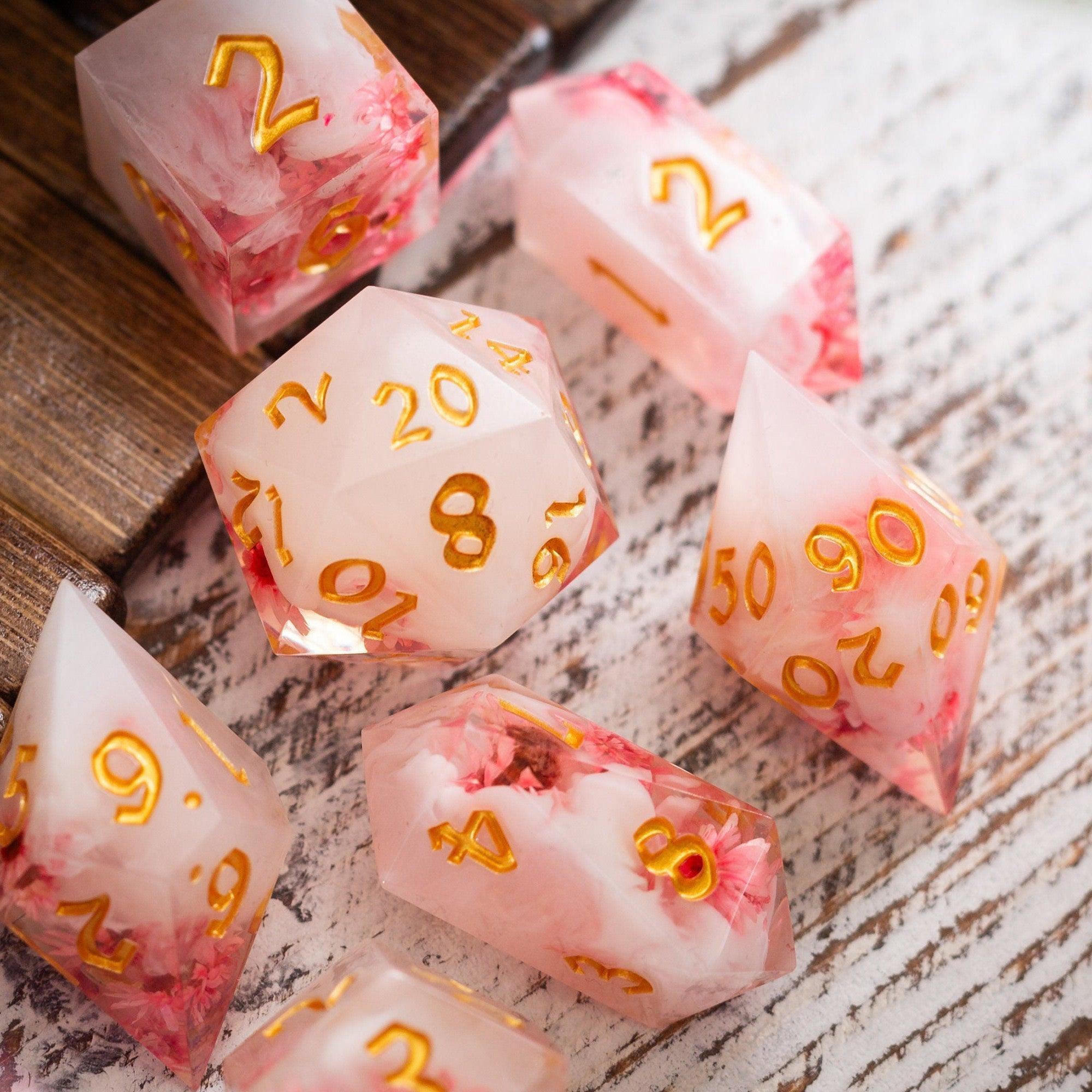 Cherry Blossom Dice Set