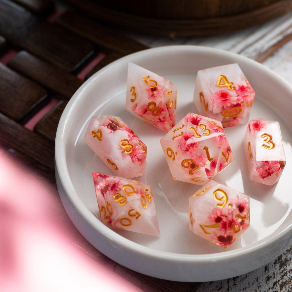 Cherry Blossom Dice Set