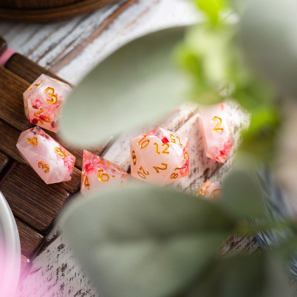 Cherry Blossom Dice Set