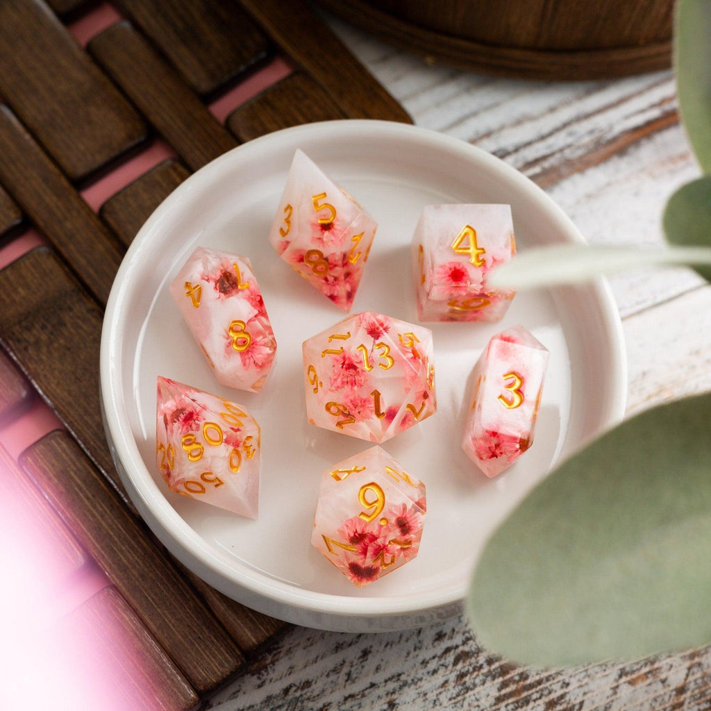 Cherry Blossom Dice Set