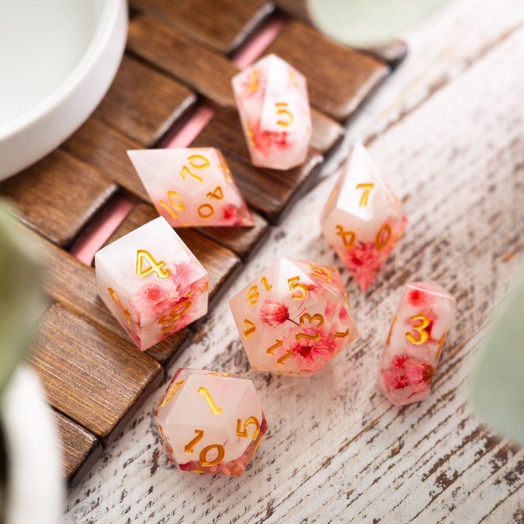 Cherry Blossom Dice Set