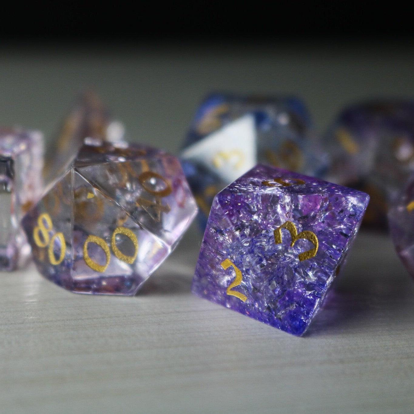 Stormcloud Violet Dice Set